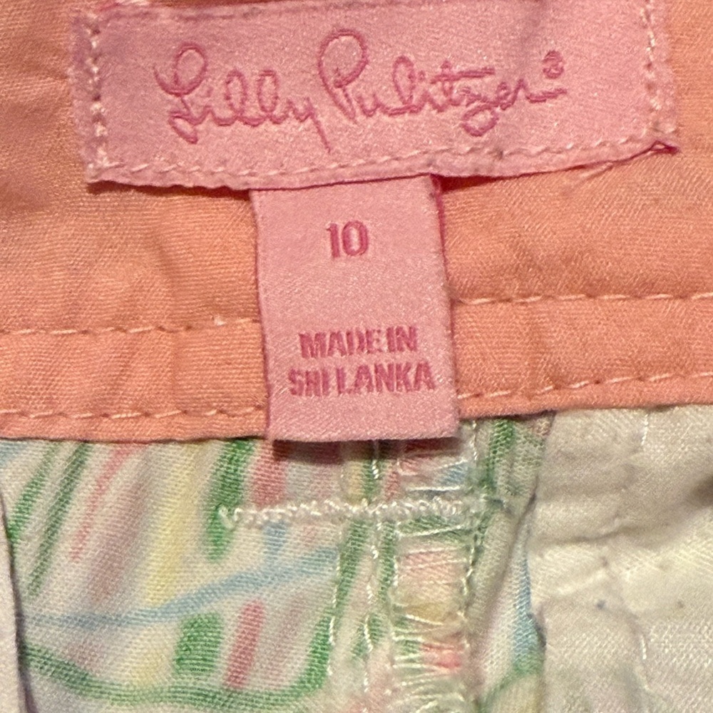 Lilly Pulitzer Women's Sz 10 Boats & Lighthouses Shorts Front‎ & Back Pockets - Picture 5 of 8
